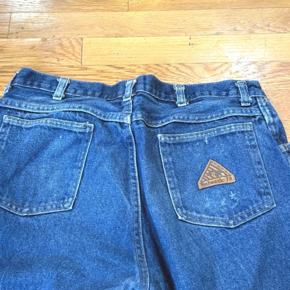 Bulwark FR Excel FR Flame Resistant Work Jeans Blue Denim‎ 36x37 PEJ2DD2 Mens